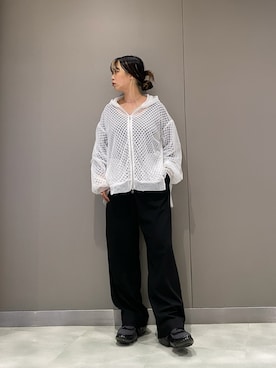 「grounds（グラウンズ）のアイテム」を使った、runaさん（レディース・159cm）の春コーディネート