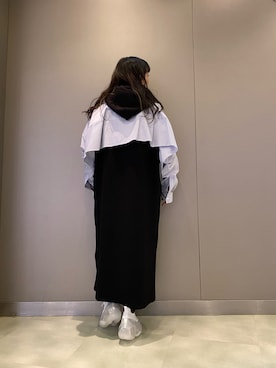 「grounds（グラウンズ）のアイテム（シューズ）」を使った、runaさん（レディース・159cm）の冬コーディネート