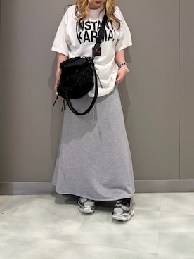 「grounds（グラウンズ）のアイテム（シューズ）」を使った、runaさん（レディース・160cm）の春コーディネート