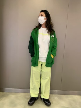 「ESSENTIAL（エッセンシャル）のアイテム」を使った、runaさん（レディース・159cm）の春コーディネート