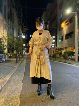「backlash」｜「アイテム（ワンピース/ドレス）」を使った、runaさん（レディース・159cm）の秋コーディネート