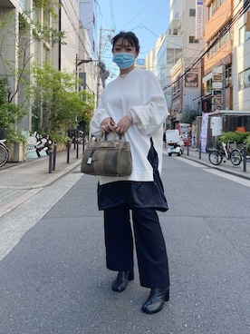 「UNDERCOVER（アンダーカバー）のアイテム」を使った、runaさん（レディース・159cm）の夏コーディネート