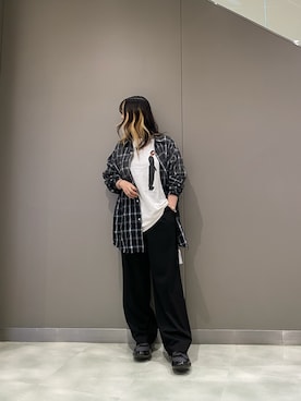 「grounds（グラウンズ）のアイテム」を使った、runaさん（レディース・159cm）の春コーディネート