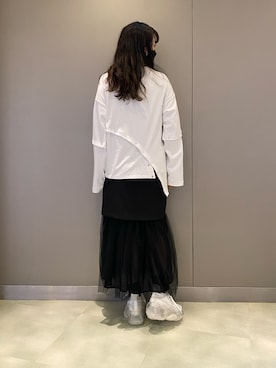 「grounds（グラウンズ）のアイテム（シューズ）」を使った、runaさん（レディース・159cm）の夏コーディネート