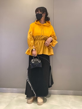 「grounds（グラウンズ）のアイテム（シューズ）」を使った、runaさん（レディース・159cm）の夏コーディネート