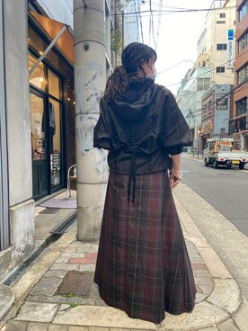 「AULA AILA」｜「アイテム（ブルゾン）」を使った、runaさん（レディース・159cm）の冬コーディネート