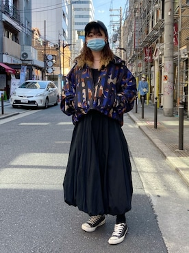 「Y-3（ワイスリー）のアイテム（その他アウター）」を使った、runaさん（レディース・159cm）の夏コーディネート