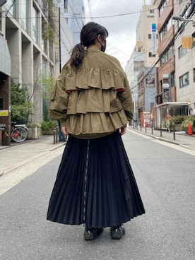 「ROYAL FLASH（ロイヤルフラッシュ）のアイテム（ブルゾン）」を使った、runaさん（レディース・159cm）の冬コーディネート