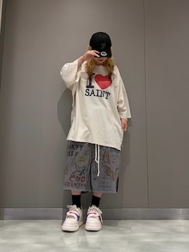 「ROYAL FLASH（ロイヤルフラッシュ）のアイテム」を使った、runaさん（レディース・160cm）の夏コーディネート