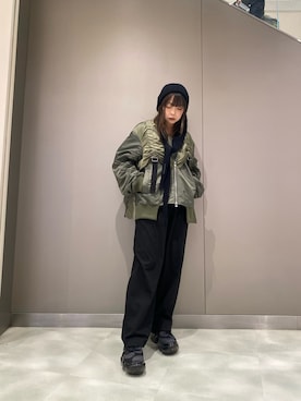 「grounds（グラウンズ）のアイテム」を使った、runaさん（レディース・159cm）の冬コーディネート