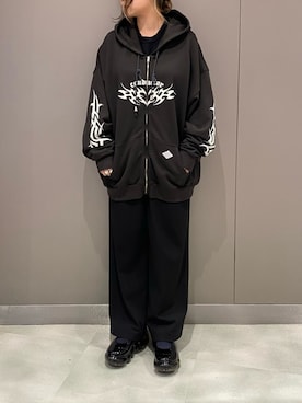 「ROYAL FLASH（ロイヤルフラッシュ）のアイテム（トップス）」を使った、runaさん（レディース・159cm）の秋コーディネート