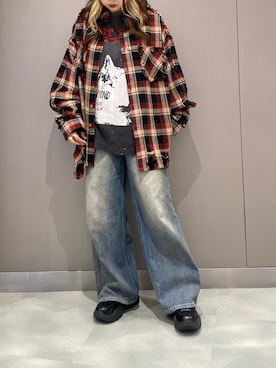 「AKIKOAOKI（アキコアオキ）のアイテム」を使った、runaさん（レディース・159cm）の秋コーディネート