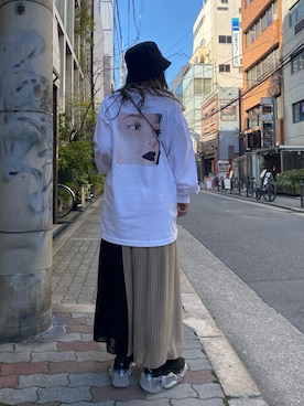 「grounds（グラウンズ）のアイテム（シューズ）」を使った、runaさん（レディース・159cm）の春コーディネート