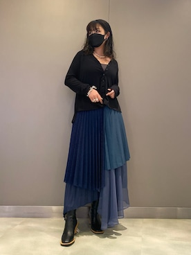 「ADDICT NOIR（アディクトノアー）のアイテム」を使った、runaさん（レディース・159cm）の夏コーディネート