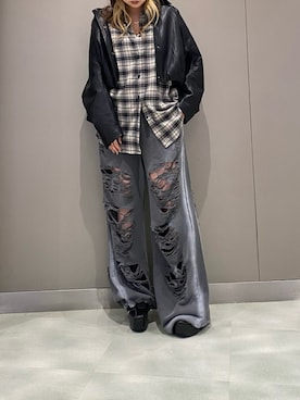 「ROYAL FLASH（ロイヤルフラッシュ）のアイテム」を使った、runaさん（レディース・159cm）の冬コーディネート