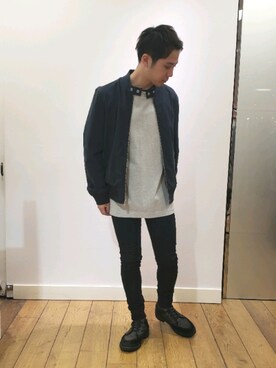 「ALLSAINTS（オールセインツ）のアイテム（その他アウター）」を使った、Naoya 〈相互フォロー〉さん（メンズ・168cm）の秋コーディネート