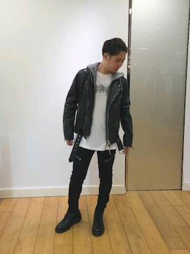 「ALLSAINTS（オールセインツ）のアイテム」を使った、Naoya 〈相互フォロー〉さん（メンズ・168cm）の秋コーディネート