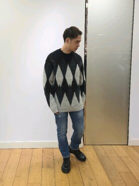 「ダイヤ柄」｜Naoya 〈相互フォロー〉さん（メンズ・168cm）の秋コーディネート