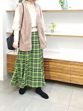「POU DOU DOU（プードゥドゥ）のアイテム」を使った、okyさん（レディース・163cm）の秋コーディネート