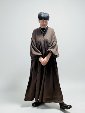 「アイテム（ワンピース/ドレス）」を使った、未央  ‪ ‪ さん（レディース・170cm）の冬コーディネート