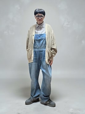 「アイテム（オールインワン・サロペット）」を使った、未央  ‪ ‪ さん（レディース・170cm）の冬コーディネート