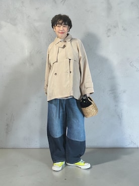 「niko and...（ニコアンド）のアイテム」を使った、未央  ‪ ‪ さん（レディース・170cm）の春コーディネート