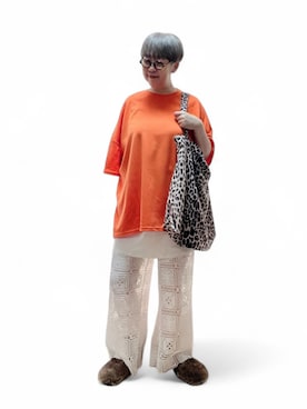 「アイテム（サンダル）」を使った、未央  ‪ ‪ さん（レディース・169cm）の秋コーディネート