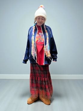 「Unitage（ユニテージ）のアイテム」を使った、未央  ‪ ‪ さん（レディース・170cm）の冬コーディネート
