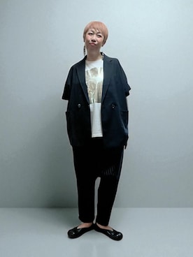 「アイテム（ジャケット/アウター）」を使った、未央  ‪ ‪ さん（レディース・169cm）の夏コーディネート