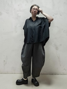 「バルーンパンツ」｜未央  ‪ ‪ さん（レディース・170cm）の夏コーディネート
