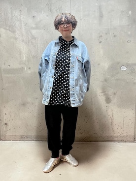 「黒パンツ」｜未央  ‪ ‪ さん（レディース・170cm）の春コーディネート