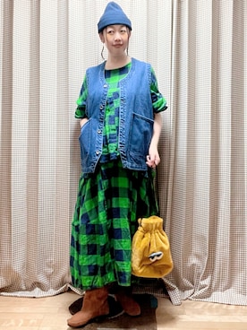 「チャイハネ（チャイハネ）のアイテム（その他トップス）」を使った、未央  ‪ ‪ さん（レディース・169cm）の秋コーディネート
