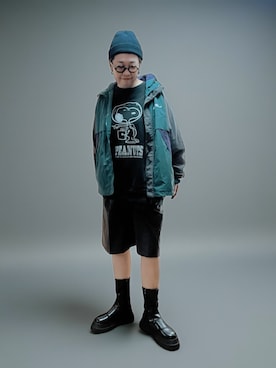 「アイテム（帽子）」を使った、未央  ‪ ‪ さん（レディース・170cm）の秋コーディネート