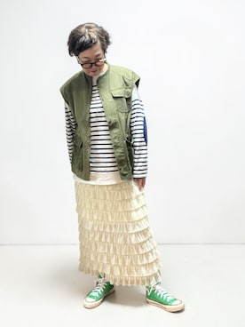 「niko and...（ニコアンド）のアイテム」を使った、未央  ‪ ‪ さん（レディース・170cm）の春コーディネート