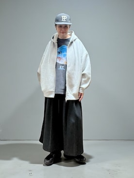 「アイテム（パーカー）」を使った、未央  ‪ ‪ さん（レディース・170cm）の秋コーディネート