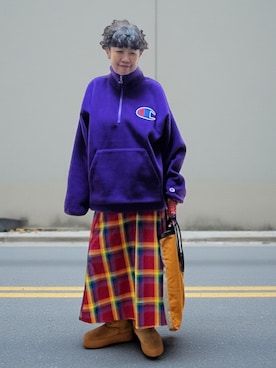 「manana suerte（マニャーナスエルテ）のアイテム」を使った、未央  ‪ ‪ さん（レディース・170cm）の冬コーディネート