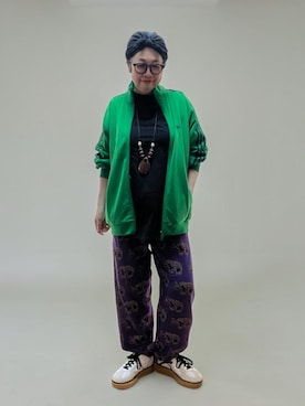 「Onitsuka Tiger（オニツカタイガー）のDELECITY（スニーカー、ホワイト系）」を使った、未央  ‪ ‪ さん（レディース・170cm）の夏コーディネート