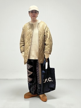 「wee9s（ウィークス）のアイテム」を使った、未央  ‪ ‪ さん（レディース・170cm）の冬コーディネート