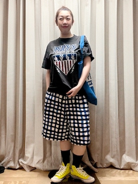 「ダイソートート」｜未央  ‪ ‪ さん（レディース・169cm）の夏コーディネート