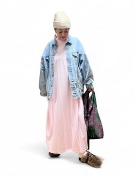 「アイテム（サンダル）」を使った、未央  ‪ ‪ さん（レディース・169cm）の秋コーディネート