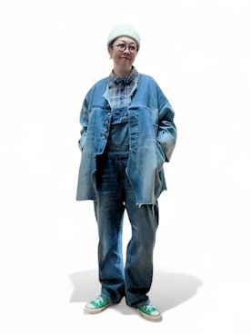 「アイテム（オールインワン・サロペット）」を使った、未央  ‪ ‪ さん（レディース・169cm）の秋コーディネート