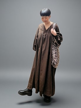 「Libra Cue（リブラ キュー）のアイテム」を使った、未央  ‪ ‪ さん（レディース・170cm）の冬コーディネート