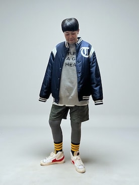 「アイテム（ジャケット/アウター、ブルー系）」を使った、未央  ‪ ‪ さん（レディース・170cm）の冬コーディネート