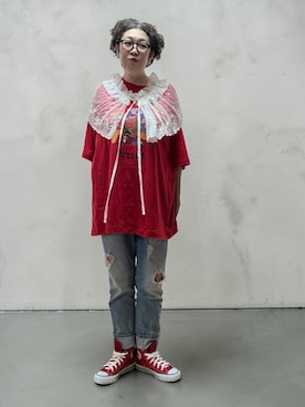 「Libra Cue（リブラ キュー）のアイテム」を使った、未央  ‪ ‪ さん（レディース・170cm）の春コーディネート
