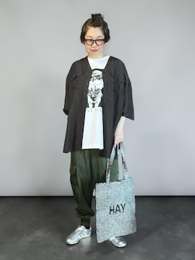 「manana suerte（マニャーナスエルテ）のアイテム」を使った、未央  ‪ ‪ さん（レディース・170cm）の春コーディネート