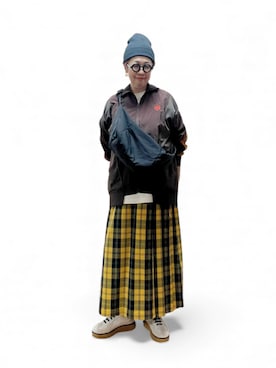 「アイテム（ジャージ）」を使った、未央  ‪ ‪ さん（レディース・170cm）の秋コーディネート