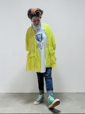 「CONVERSE（コンバース）のアイテム」を使った、未央  ‪ ‪ さん（レディース・170cm）の春コーディネート
