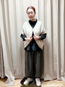 「alcali（アルカリ）のアイテム」を使った、未央  ‪ ‪ さん（レディース・169cm）の冬コーディネート