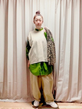 「SUN VALLEY（サンバレー）のアイテム（トップス）」を使った、未央  ‪ ‪ さん（レディース・169cm）の春コーディネート