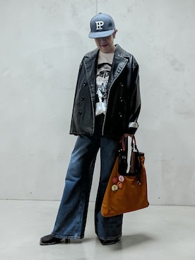 「アイテム（その他アウター）」を使った、未央  ‪ ‪ さん（レディース・170cm）の春コーディネート